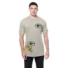 Green Bay Packers New Era Multi Patch T-Shirt - Light Beige T-shirts
