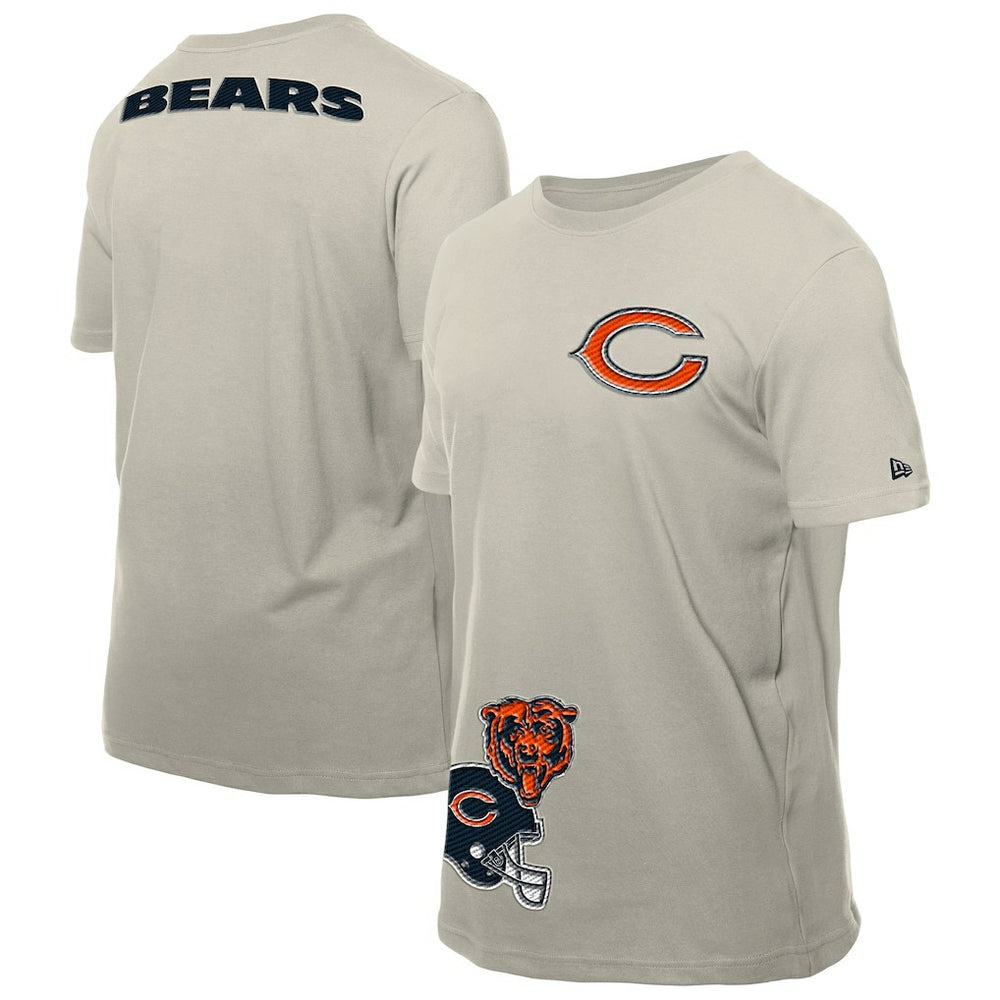 Chicago Bears New Era Multi Patch T-Shirt - Light Beige T-shirts