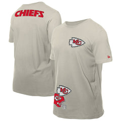 Kansas City Chiefs New Era Multi Patch T-Shirt - Light Beige T-shirts