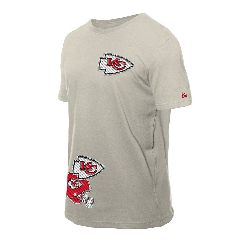 Kansas City Chiefs New Era Multi Patch T-Shirt - Light Beige T-shirts