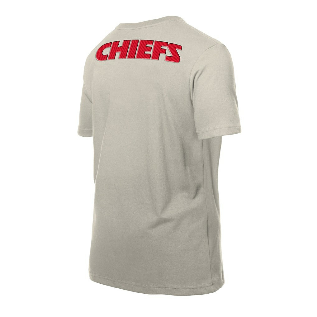 Kansas City Chiefs New Era Multi Patch T-Shirt - Light Beige T-shirts