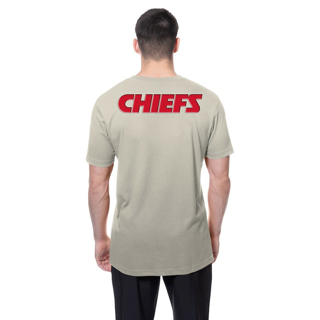 Kansas City Chiefs New Era Multi Patch T-Shirt - Light Beige T-shirts