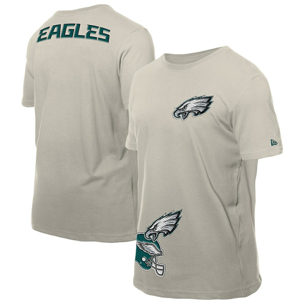 Philadelphia Eagles New Era Multi Patch T-Shirt - Light Beige T-shirts