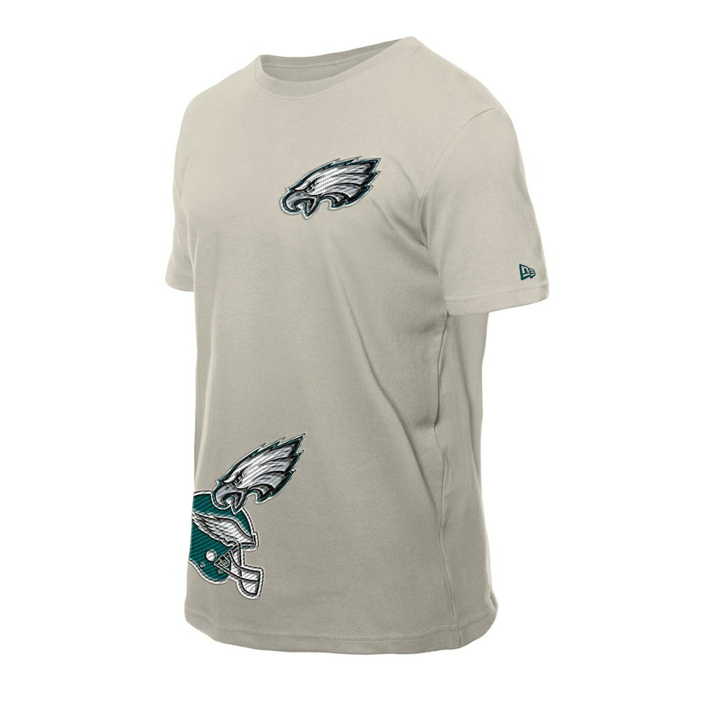 Philadelphia Eagles New Era Multi Patch T-Shirt - Light Beige T-shirts
