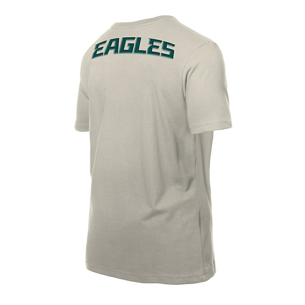 Philadelphia Eagles New Era Multi Patch T-Shirt - Light Beige T-shirts
