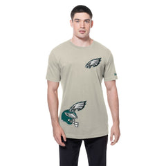 Philadelphia Eagles New Era Multi Patch T-Shirt - Light Beige T-shirts