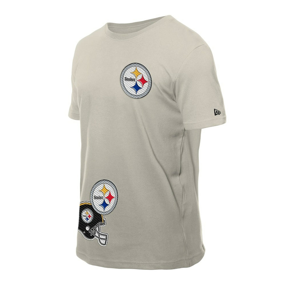 Pittsburgh Steelers New Era Multi Patch T-Shirt - Light Beige T-shirts