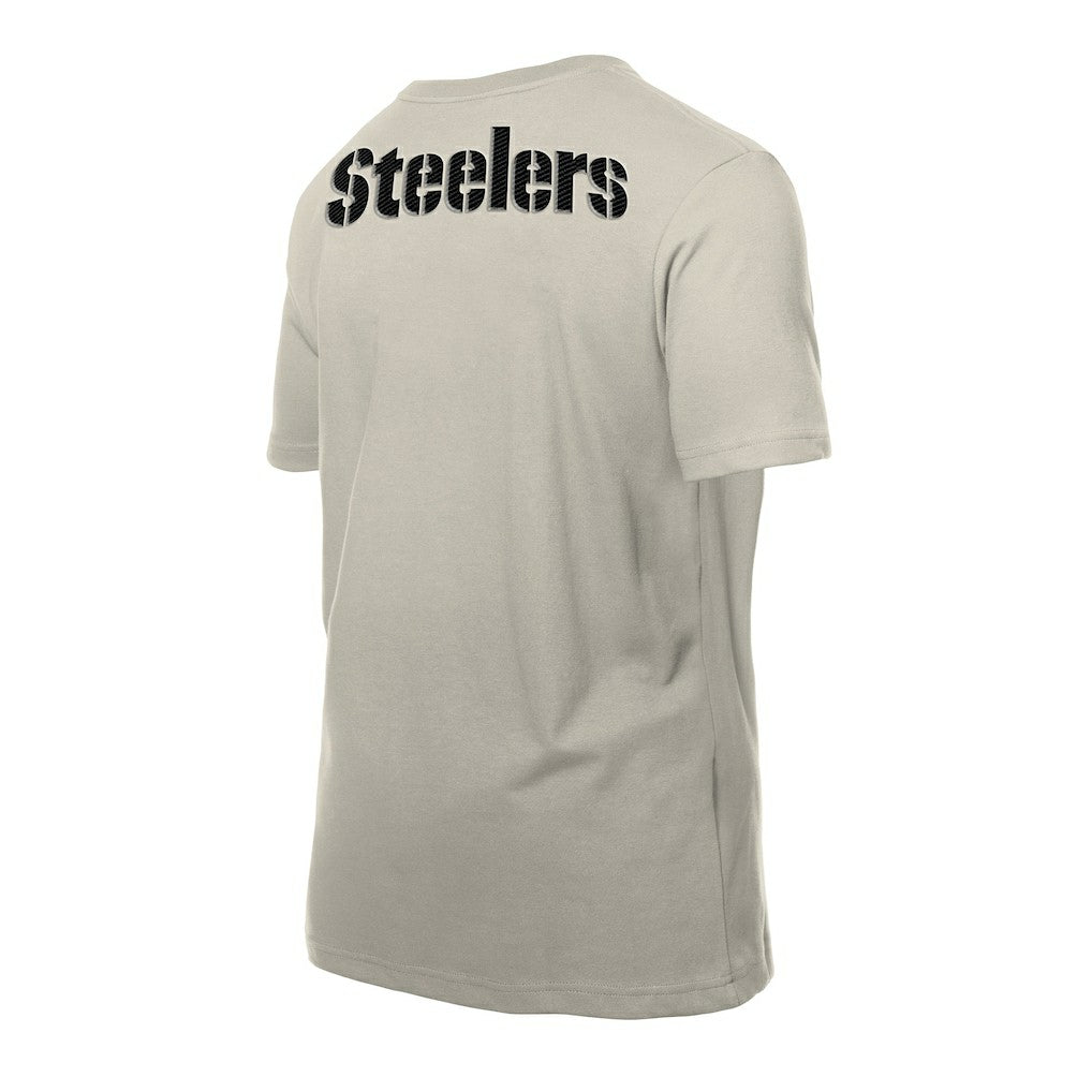 Pittsburgh Steelers New Era Multi Patch T-Shirt - Light Beige T-shirts