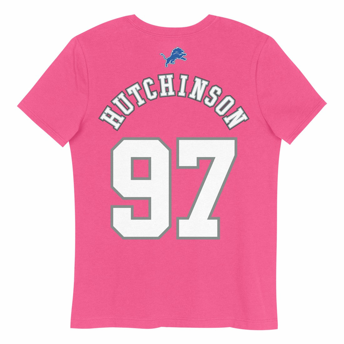 Aidan Hutchinson Detroit Lions Girls Youth Player Name & Number T-Shirt - Pink T-shirts