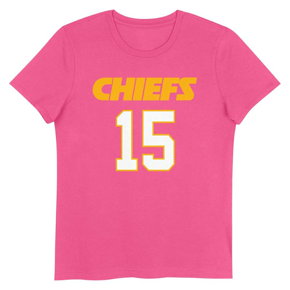 Patrick Mahomes Kansas City Chiefs Girls Youth Player Name & Number T-Shirt - Pink T-shirts