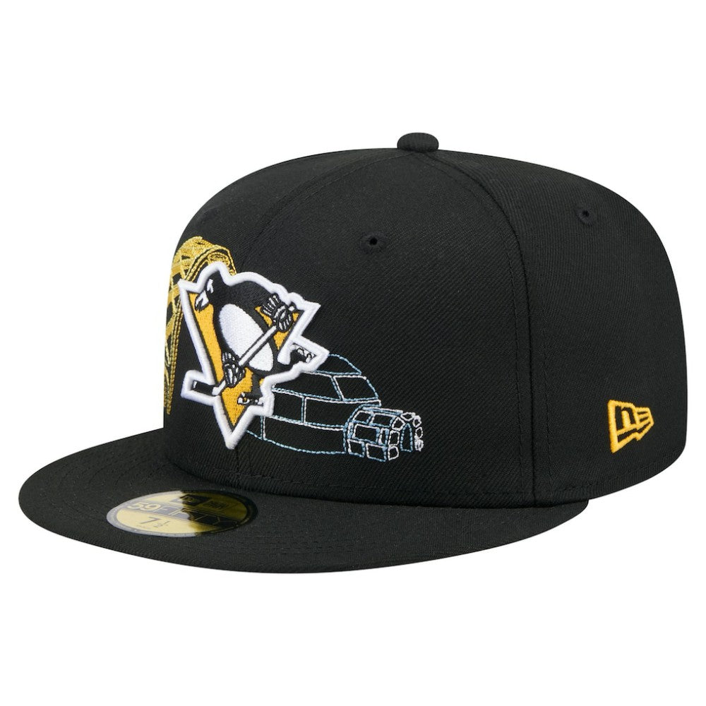 Pittsburgh Penguins New Era State Stitch 59FIFTY Fitted Hat - Black | US 202353278