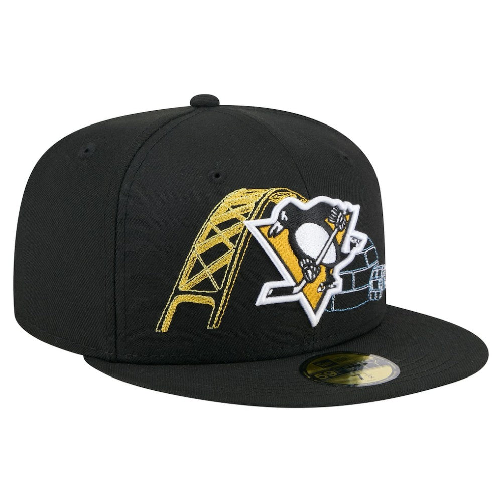 Pittsburgh Penguins New Era State Stitch 59FIFTY Fitted Hat - Black | US 202353278