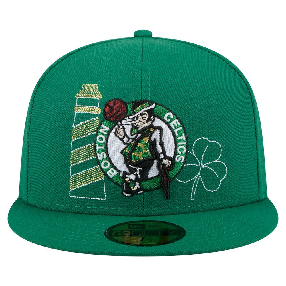 Boston Celtics State Stitch 59FIFTY Fitted Hat Kelly Green - New Era