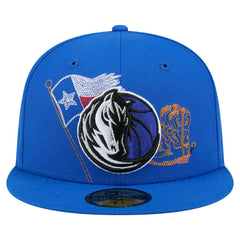 Dallas Mavericks State Stitch 59FIFTY Fitted Hat Blue - New Era