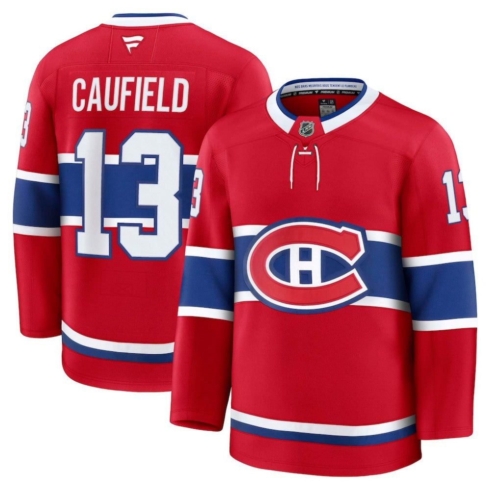 Cole Caufield Montreal Canadiens Fanatics Home Premium Jersey - Red | US 202353428