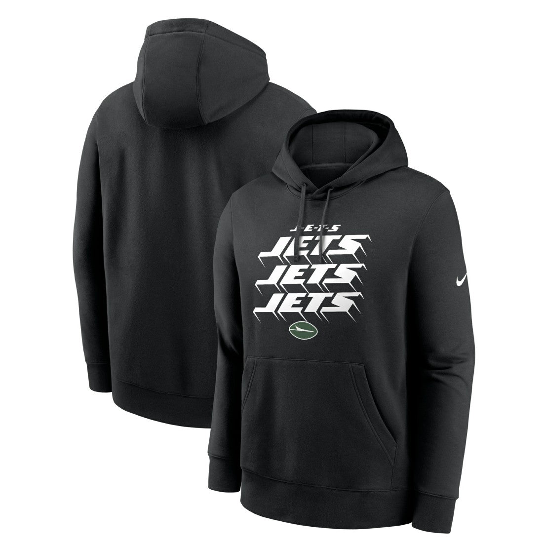 New York Jets Hometown Fleece Pullover Hoodie - Black Hoodies