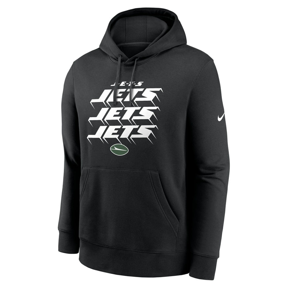 New York Jets Hometown Fleece Pullover Hoodie - Black Hoodies