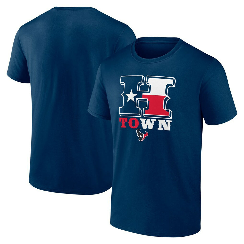 Houston Texans Hometown Rushing Yards T-Shirt - Navy T-shirts