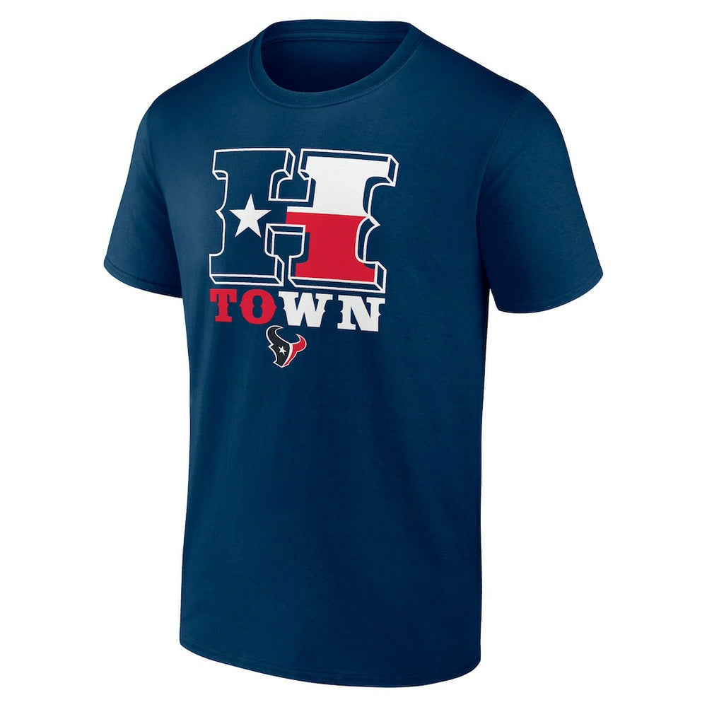 Houston Texans Hometown Rushing Yards T-Shirt - Navy T-shirts