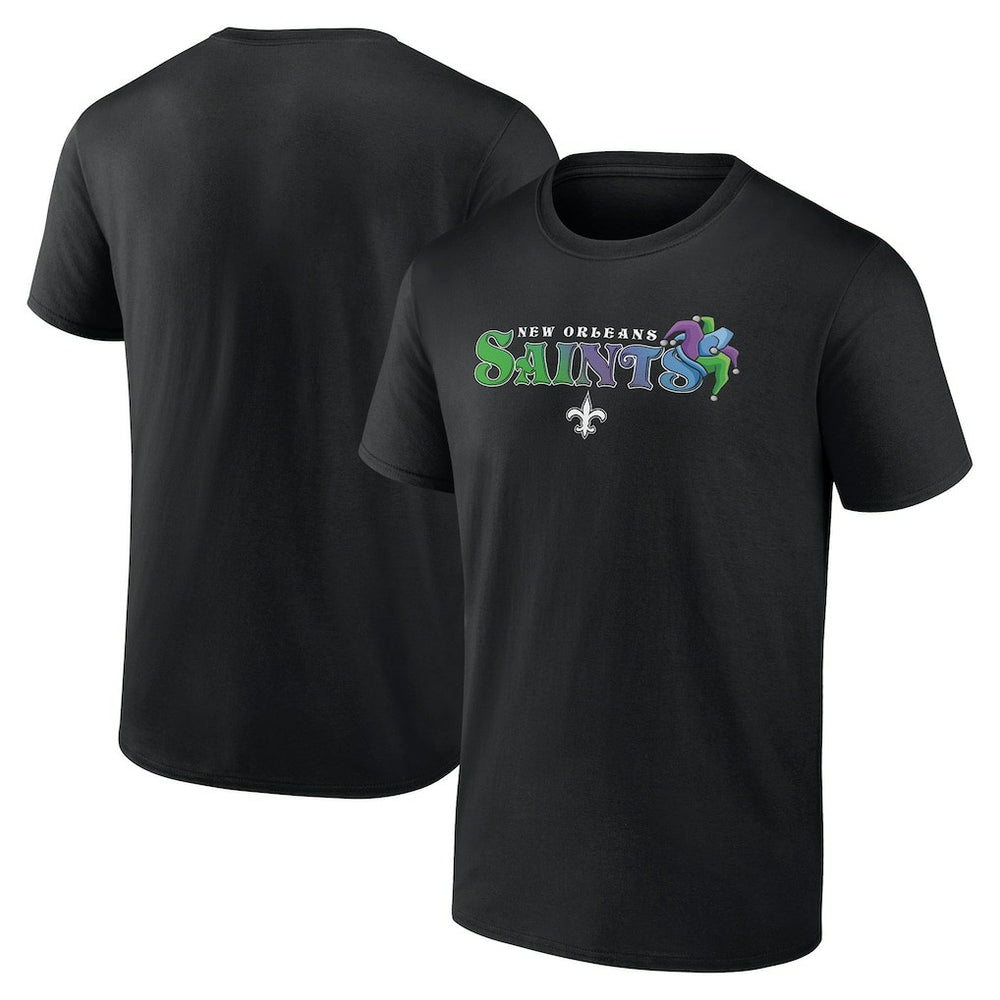 New Orleans Saints Hometown Rushing Yards T-Shirt - Black T-shirts