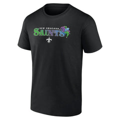 New Orleans Saints Hometown Rushing Yards T-Shirt - Black T-shirts