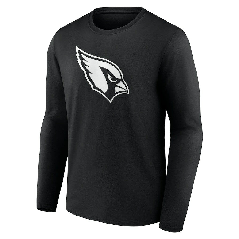 Arizona Cardinals Personalized Name & Number Monochrome Long Sleeve T-Shirt - Black T-shirts