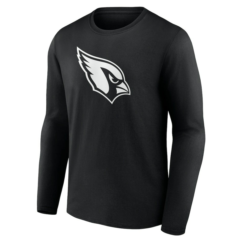 Arizona Cardinals Personalized Name & Number Monochrome Long Sleeve T-Shirt - Black T-shirts