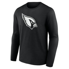 Arizona Cardinals Personalized Name & Number Monochrome Long Sleeve T-Shirt - Black T-shirts