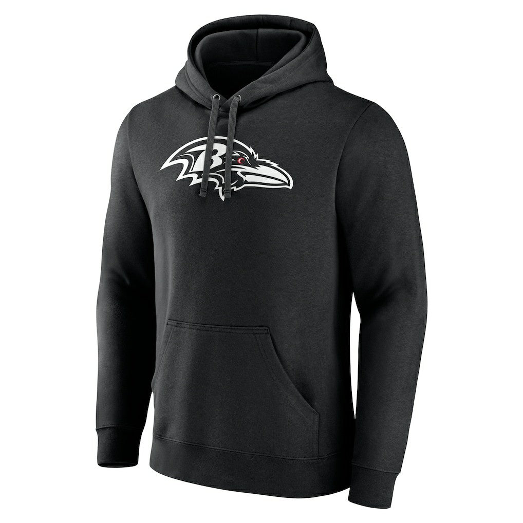 Baltimore Ravens Personalized Name & Number Pullover Hoodie - Black Hoodies