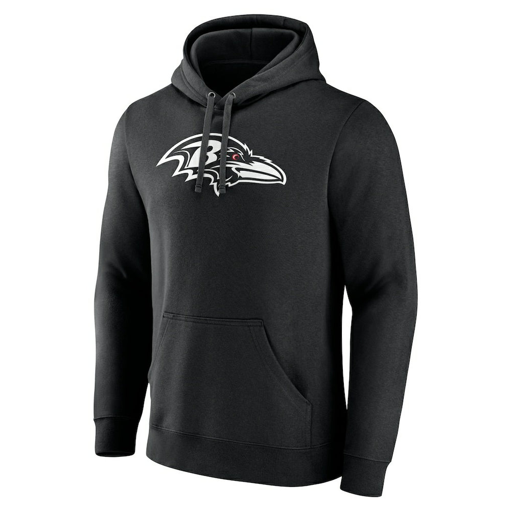 Baltimore Ravens Personalized Name & Number Pullover Hoodie - Black Hoodies