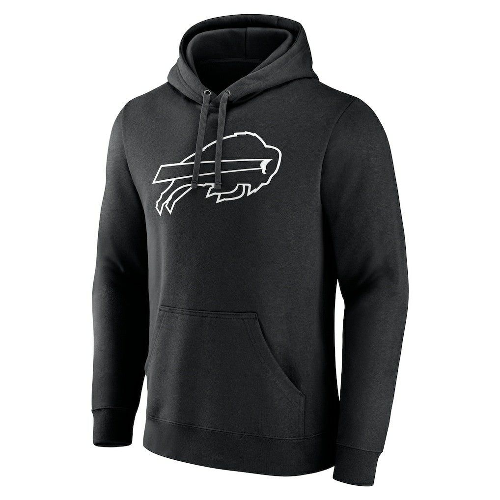 Buffalo Bills Personalized Name & Number Pullover Hoodie - Black Hoodies