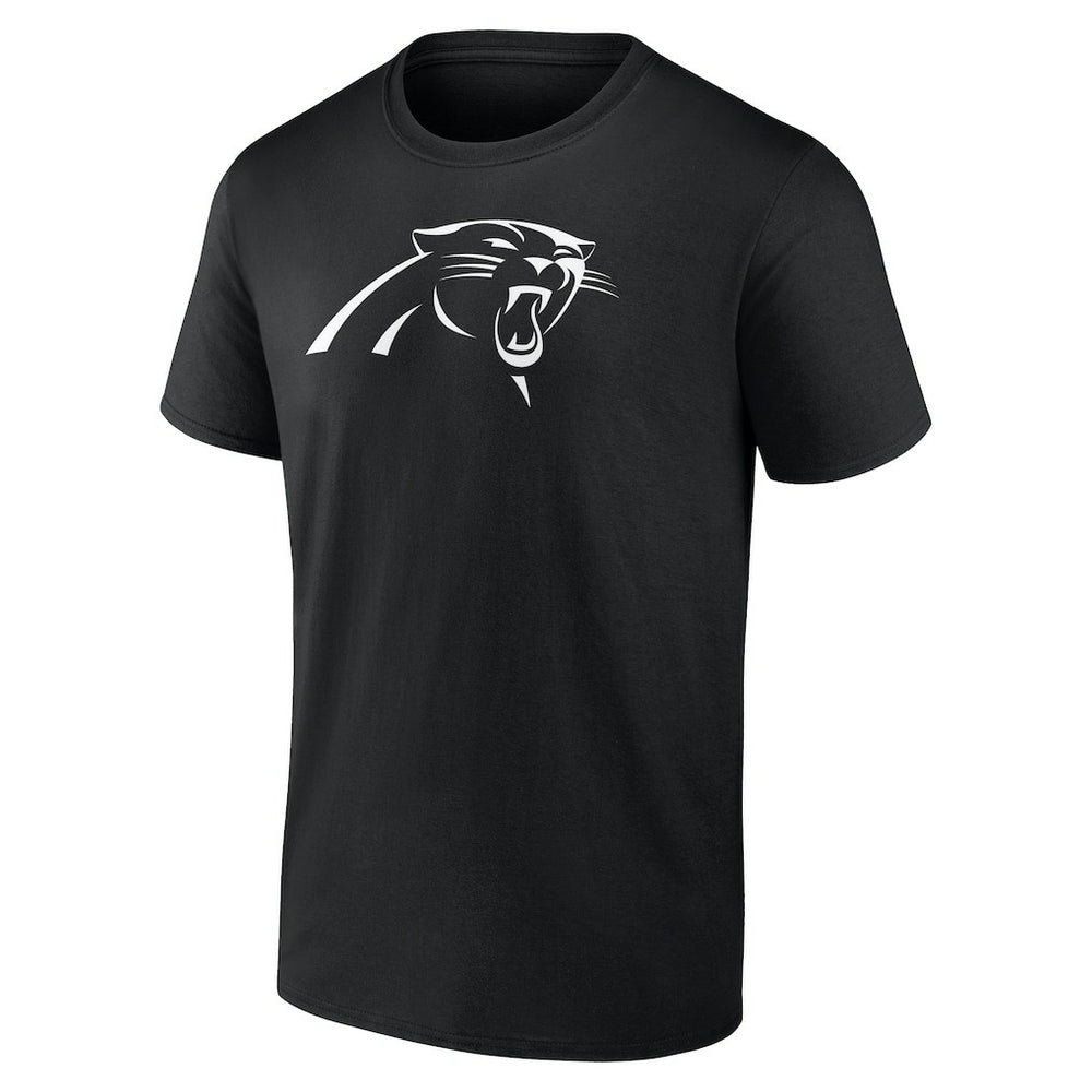 Carolina Panthers Personalized Name & Number Monochrome T-Shirt - Black T-shirts