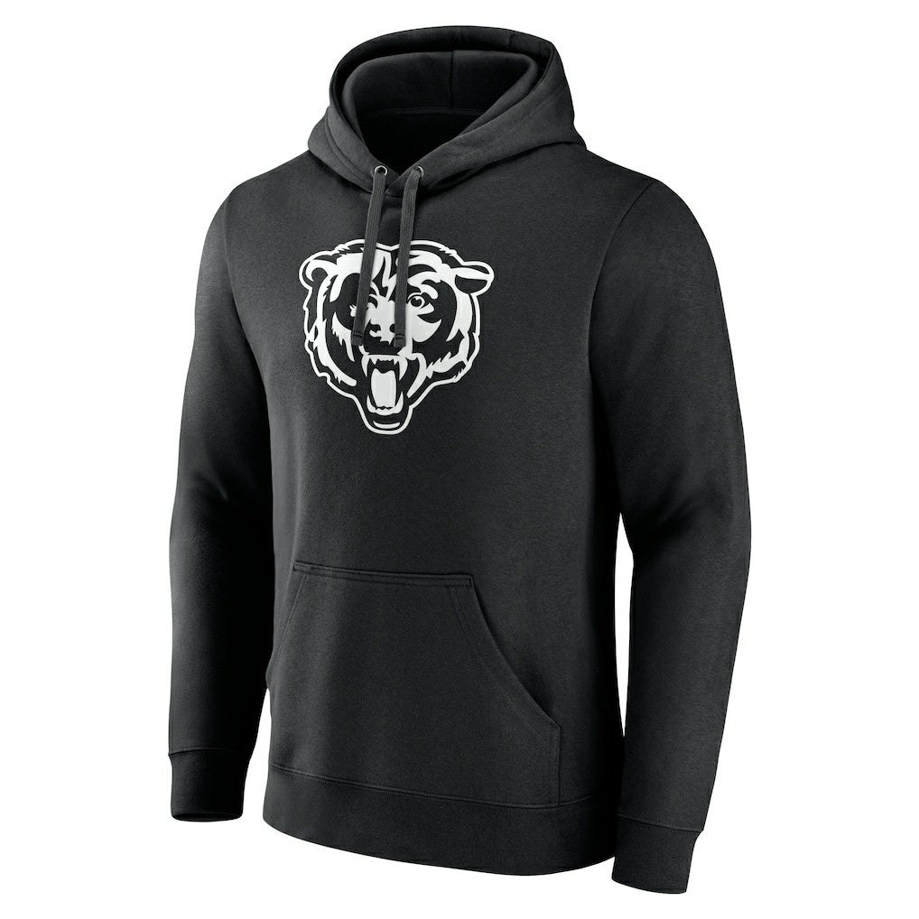 Chicago Bears Personalized Name & Number Pullover Hoodie - Black Hoodies