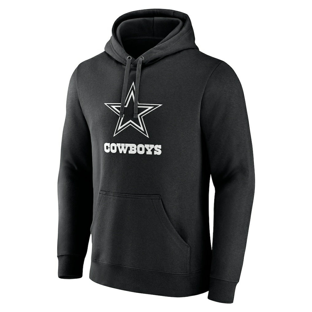 Dallas Cowboys Personalized Name & Number Pullover Hoodie - Black Hoodies
