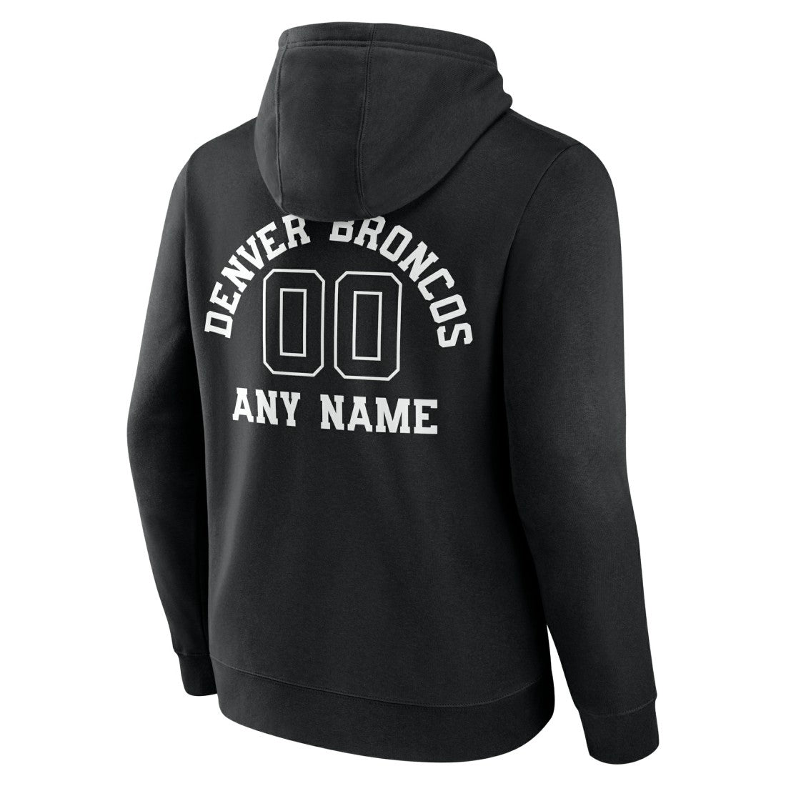 Denver Broncos Personalized Name & Number Pullover Hoodie - Black Hoodies