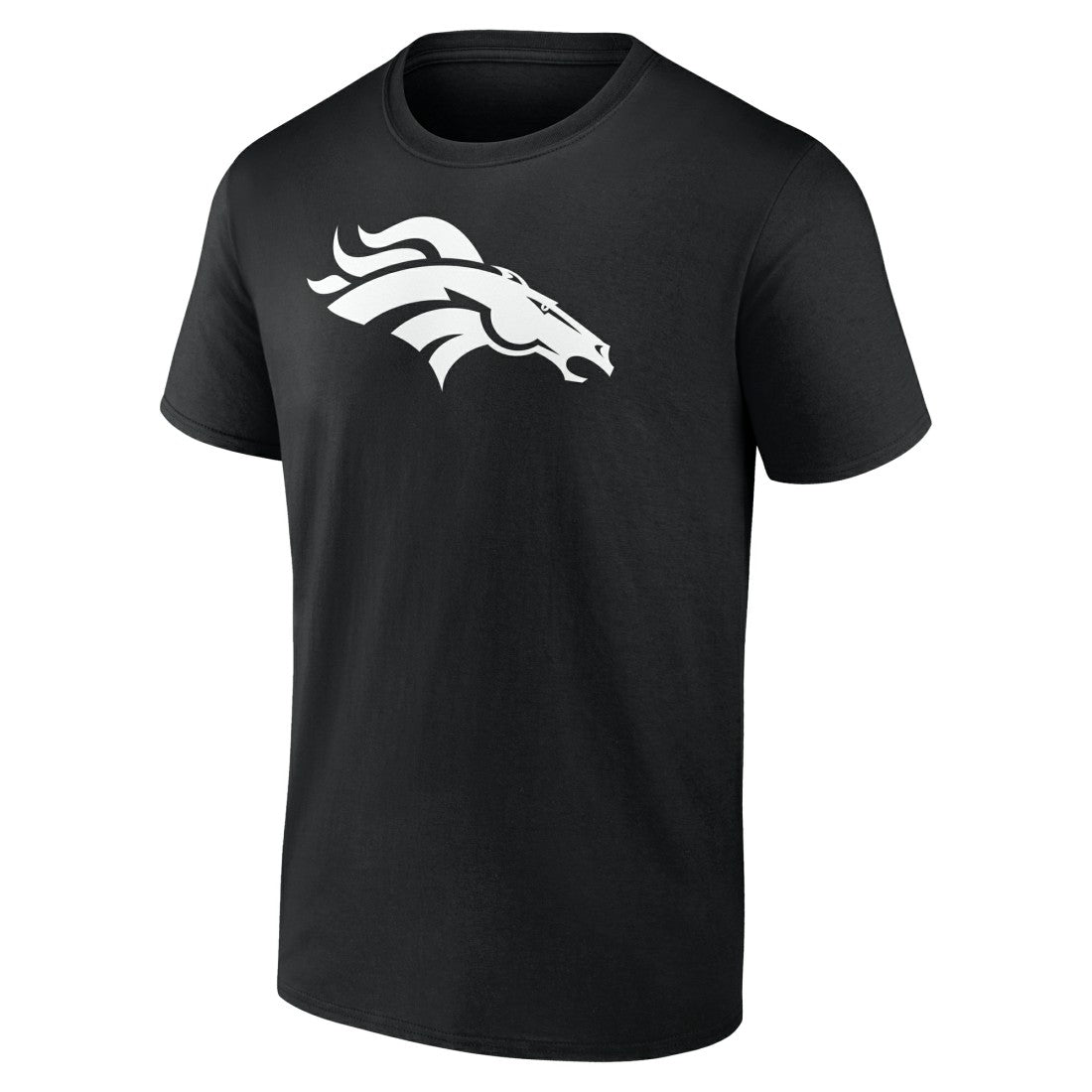 Denver Broncos Personalized Name & Number Monochrome T-Shirt - Black T-shirts