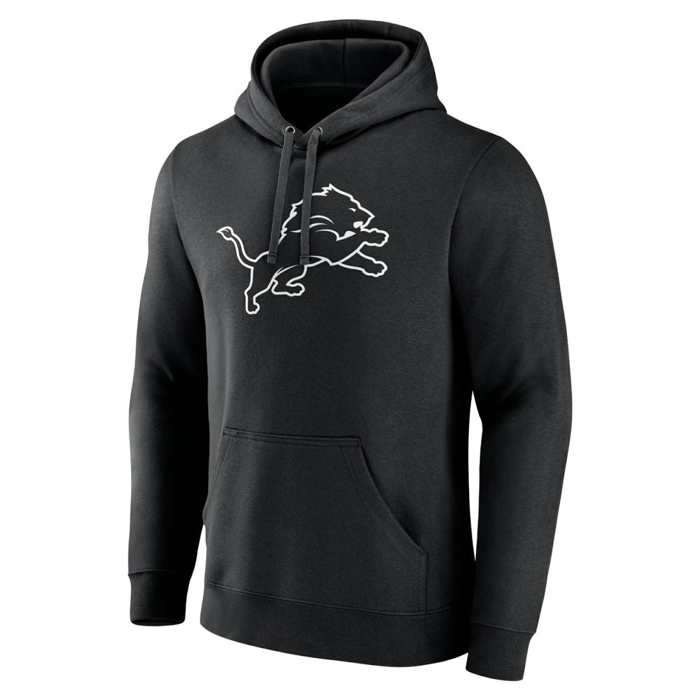 Detroit Lions Personalized Name & Number Pullover Hoodie - Black Hoodies