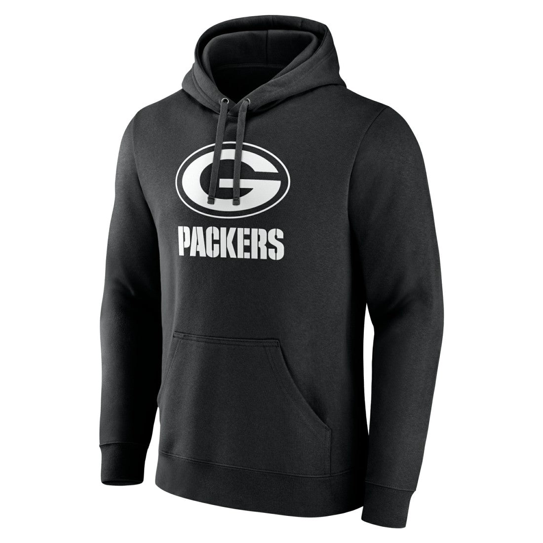Green Bay Packers Personalized Name & Number Pullover Hoodie - Black Hoodies