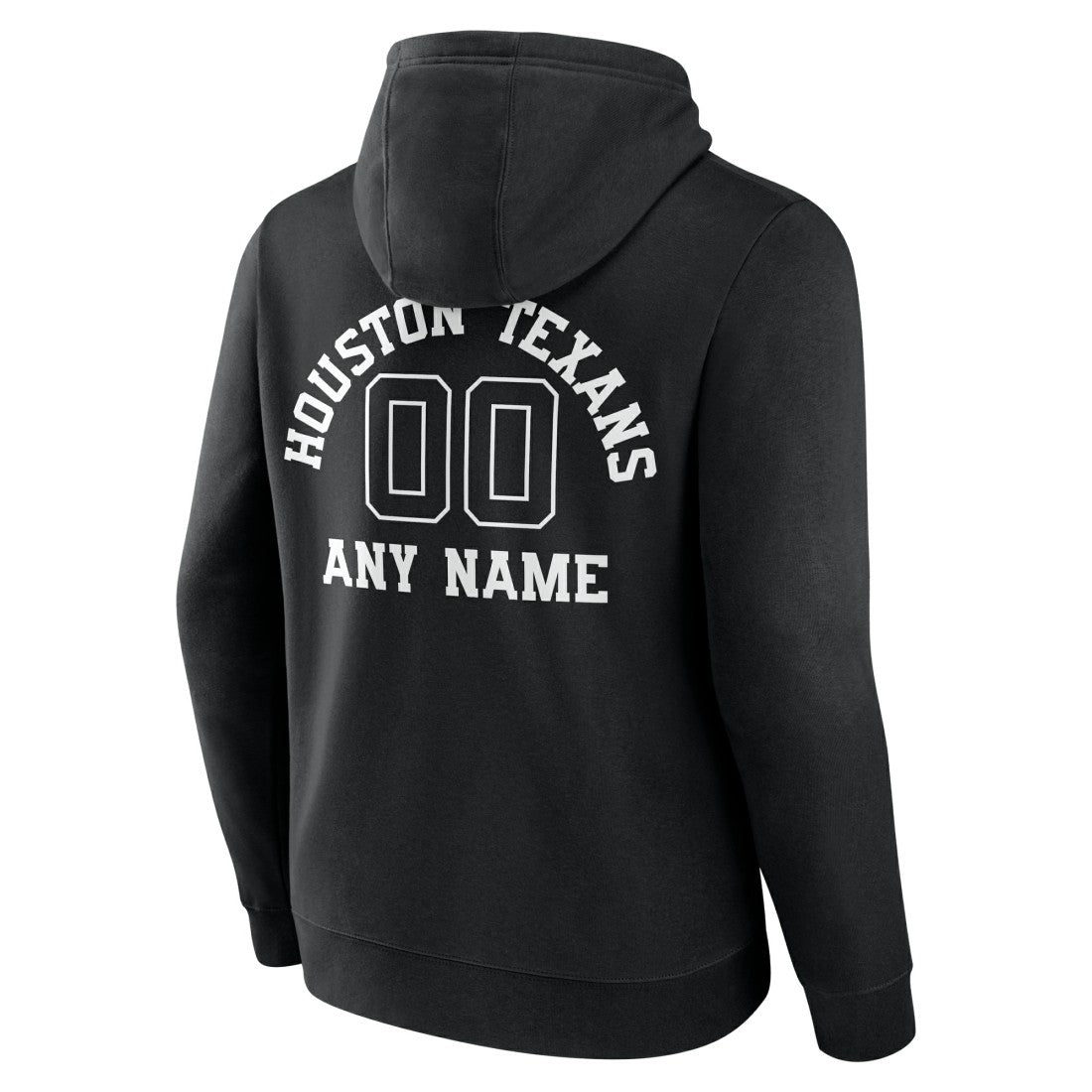 Houston Texans Personalized Name & Number Pullover Hoodie - Black Hoodies
