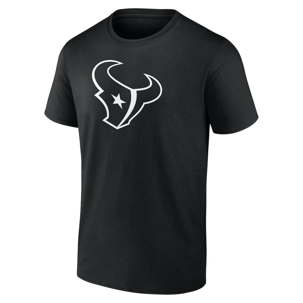 Houston Texans Personalized Name & Number Monochrome T-Shirt - Black T-shirts