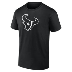 Houston Texans Personalized Name & Number Monochrome T-Shirt - Black T-shirts