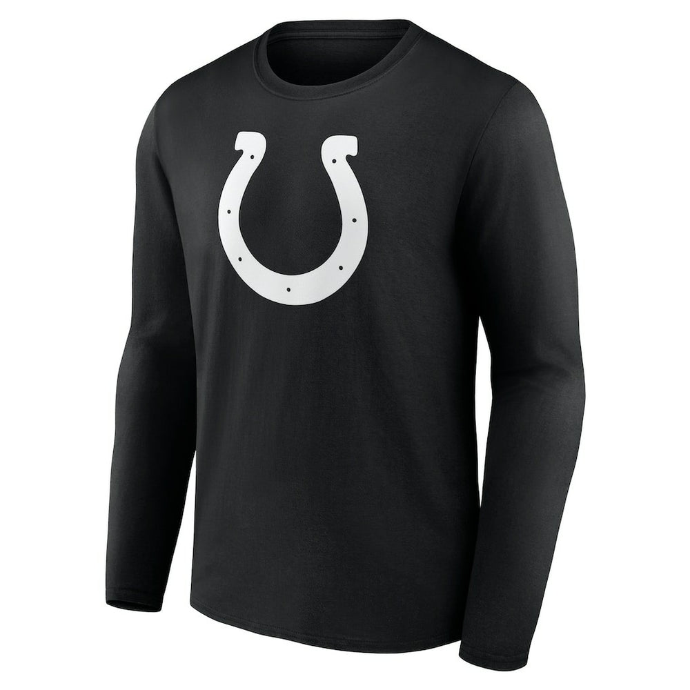 Indianapolis Colts Personalized Name & Number Monochrome Long Sleeve T-Shirt - Black T-shirts