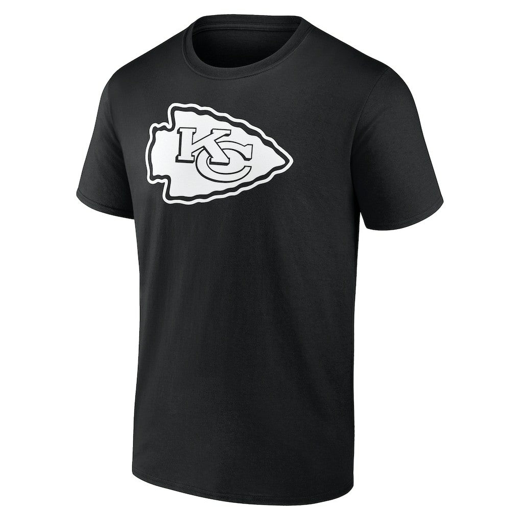 Kansas City Chiefs Personalized Name & Number Monochrome T-Shirt - Black T-shirts
