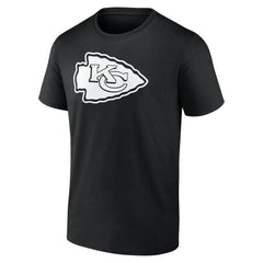 Kansas City Chiefs Personalized Name & Number Monochrome T-Shirt - Black T-shirts