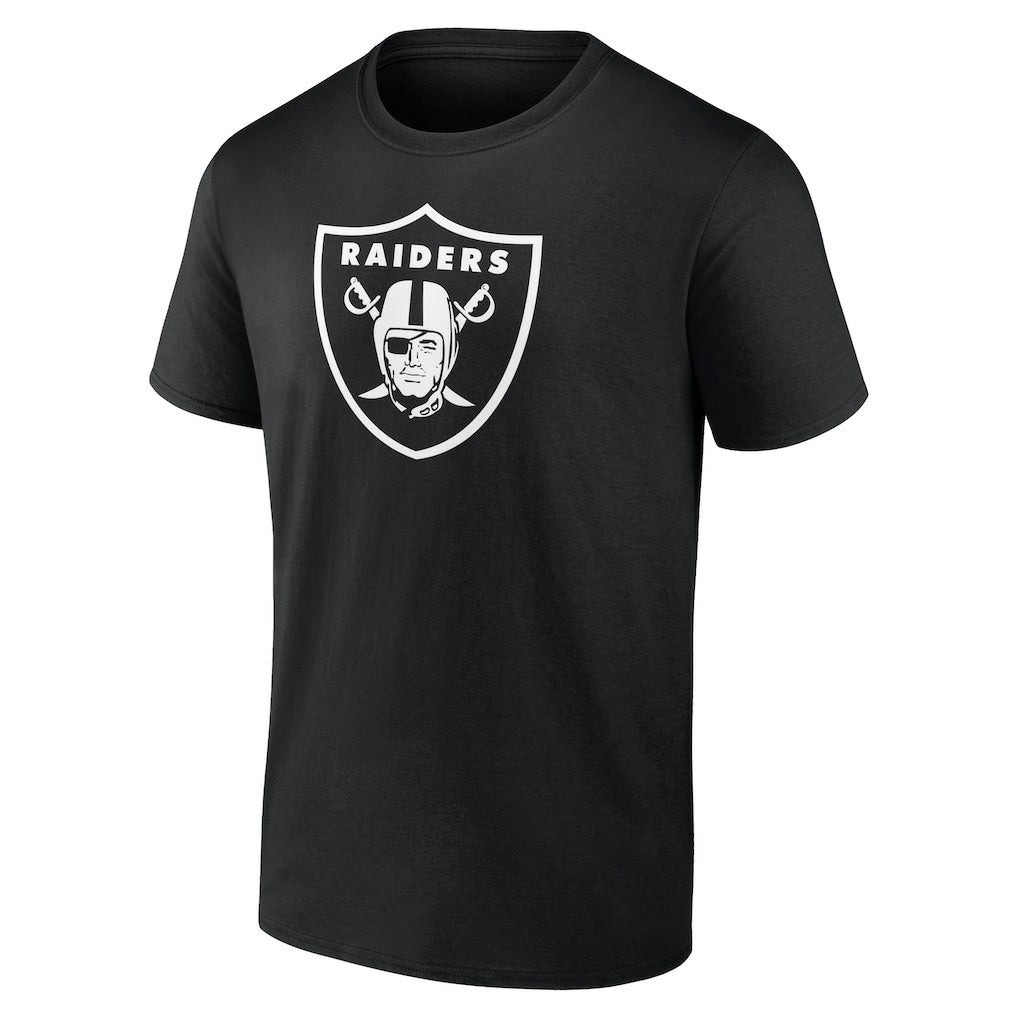 Las Vegas Raiders Personalized Name & Number Monochrome T-Shirt - Black T-shirts
