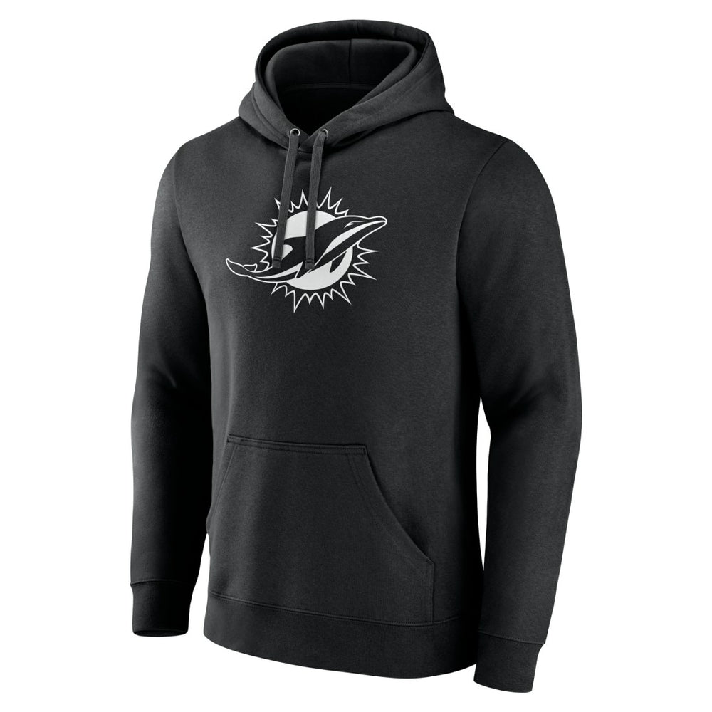 Miami Dolphins Personalized Name & Number Pullover Hoodie - Black Hoodies