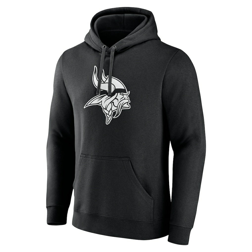 Minnesota Vikings Personalized Name & Number Pullover Hoodie - Black Hoodies