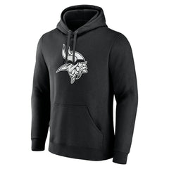 Minnesota Vikings Personalized Name & Number Pullover Hoodie - Black Hoodies