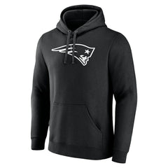 New England Patriots Personalized Name & Number Pullover Hoodie - Black Hoodies