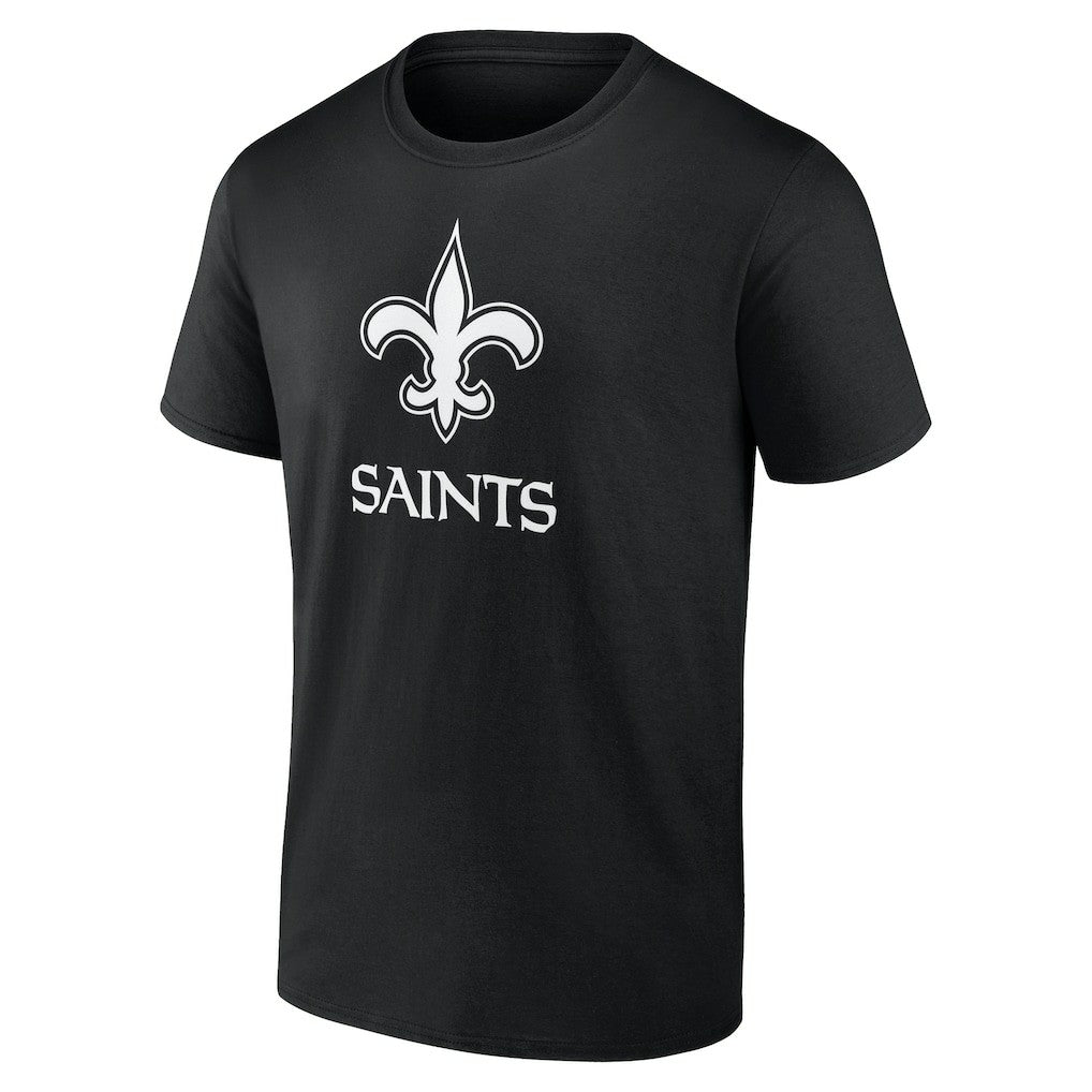New Orleans Saints Personalized Name & Number Monochrome T-Shirt - Black T-shirts